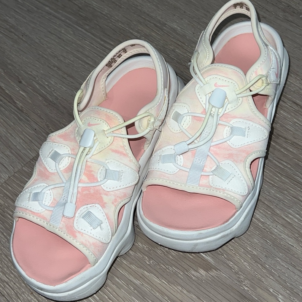Nike Air Rift Sandals Pink White Women’s Size 6 Summer Comfort